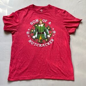 ELF Red Holiday Graphic Tee